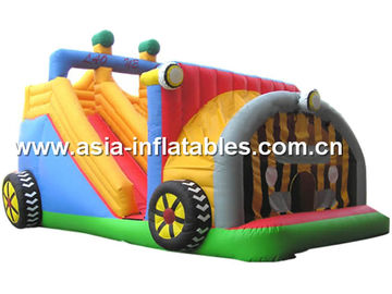 Backyard Use Inflatable Tractor Slide For Kids Entertainment