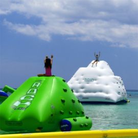 0.9mm PVC Tarpaulin Inflatable Water Sports Games / Blow Up Iceberg