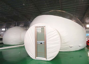 Two Rooms Luxury 8m Inflatable Bubble Tent With Hard Door For Hotel