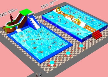 Outside Kids  Inflatable Water Park With ASTM CE UL Certificate