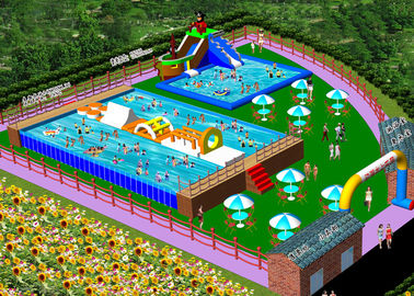 Waterproof Outdoor Inflatable Amusement Park Project  For Adults