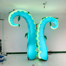 Purple PVC Material Giant Inflatable Octopus For Ocean Show Advertising Decoration