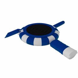 Hight Quality Water Park Toys 0.9mm PVC Tarpaulin Inflatable Blue Water Trampoline Combo  Combo