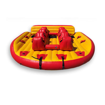 6 Persons Crazy Water Toys 0.9mm PVC Towable Inflatables