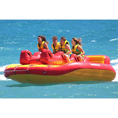 6 Persons Crazy Water Toys 0.9mm PVC Towable Inflatables