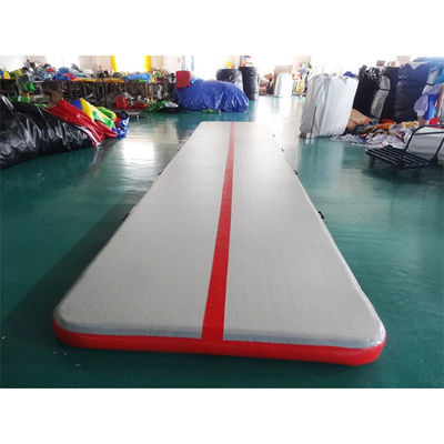 Rectangle Shape Gym Sport  Inflatable Tumble Track In 20cm For Cheerleading