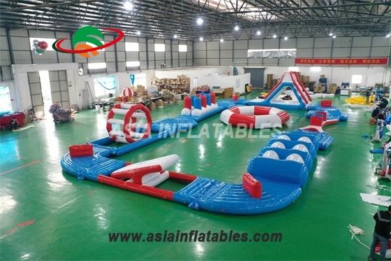 Mobile 20 X15M Inflatable Aquatic Sport Park Logo Printed