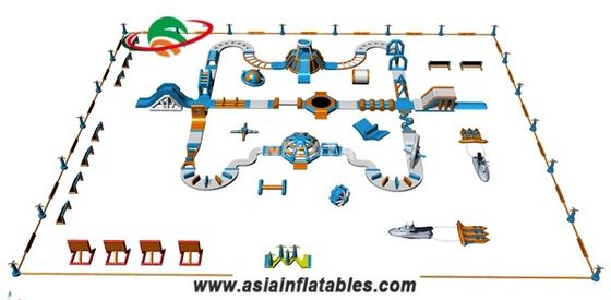 Lake 0.9mm PVC Inflatable Water Park For Children