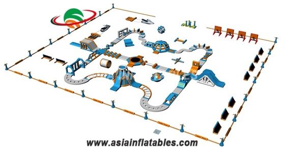 Lake 0.9mm PVC Inflatable Water Park For Children