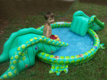 Small Water Park Kids Inflatable Pool with Animal for Backyard Play