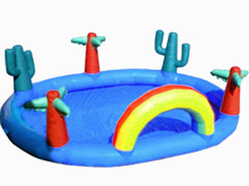 Homeusing Water Park Kids Inflatable Pool with Plam Trees