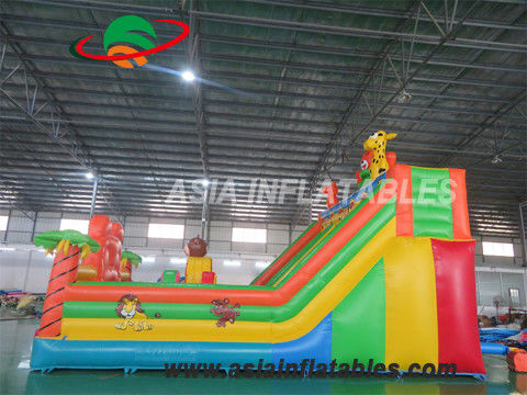 0.55mm PVC Tarpaulin 8 X 6M Tiger Inflatable Fun City