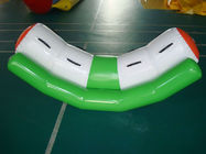 4 Seats Inflatable Totter Tube In Green And White For Water Games Amusement