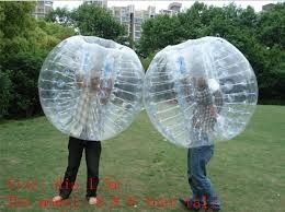 1.5m Transparent Body Zorbing Inflatable Bumper Ball For Adults