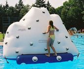 3m Height Inflatable Water Sports , Inflatable Climbing Wall With Water Slide