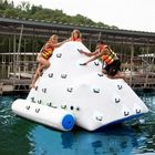3m Height Inflatable Water Sports , Inflatable Climbing Wall With Water Slide