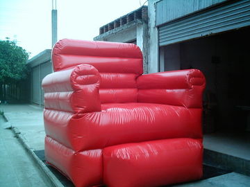 Soft Green Inflatable Chair Sofa For Homes Use , Portable Inflatable Sofa Chair