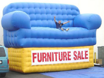 Blue Advertising Inflatables Couch Sofa Manufacturer With Wholesale Price