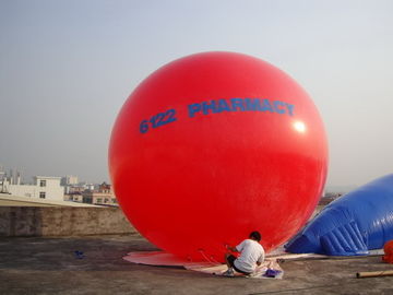 0.18mm Pvc Red Brand Helium Balloon Advertising Inflatables With Retail Price