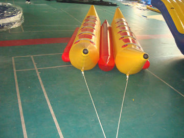 10 Seats Double Banana Boat Inflatable Water Games With 0.9mm Pvc Tarpaulin