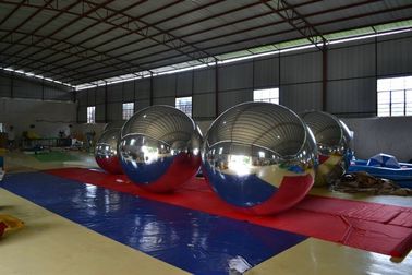 Charming Sport Advertising Inflatable Mirror Ball For Party , Mirrored inflatable ball