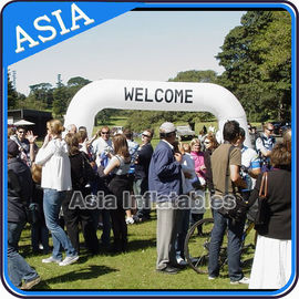 Yellow Inflatable Arch With Removable Banner For Promotion