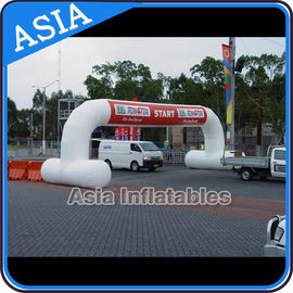 Yellow Inflatable Arch With Removable Banner For Promotion