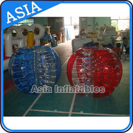 Beautiful 1.0mm PVC Green Inflatable Bubble Football For Soocer Games