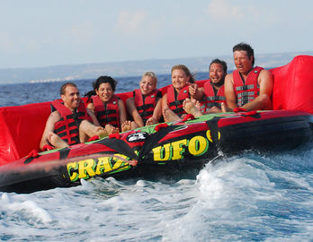 Crazy Ufo Towable Inflatables / Adults And Child Inflatable Water Sport Games