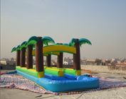 11.3m Long Inflatable Slide With Palm Trees Theme