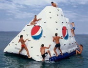 Business Logo / Slogan Printed Iceberg For Inflatable Water Games In Park And Sea Shore