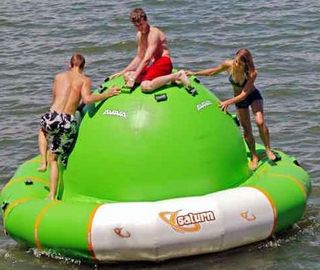 2.5m Air Sealed Inflatable Ufo / Inflatable Water Sports In Aquatic Parks