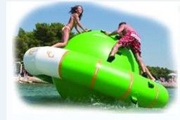 Large Inflatable Water Sports / Air Tight Water Ufo Island In Water Park Amusement Games