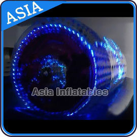 2015 colorful luminous inflatable water roller with shiny light