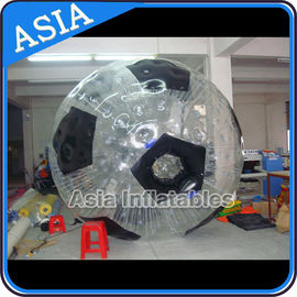 Football Shape Inflatable Zorb Ball , Zorbing Ball Used On The Sea