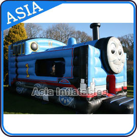 Inflatable Choo Choo Train Tunnel Moonwalk Games For Kids Party Sports