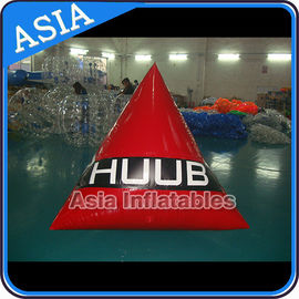 Inflatable Swim Buoys , Triangular Shape Marker Floating For Advertising