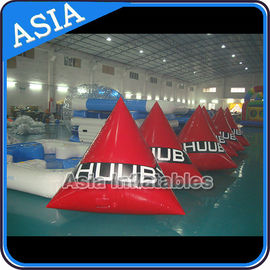 Inflatable Swim Buoys , Triangular Shape Marker Floating For Advertising