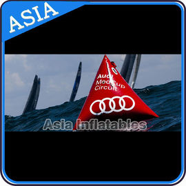 Inflatable Promoting Buoy In Pyramid Shape For Ocean Or Lake Advertising