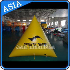 Inflatable Promoting Buoy In Pyramid Shape For Ocean Or Lake Advertising