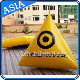 Inflatable triangle swim buoys toy for water park