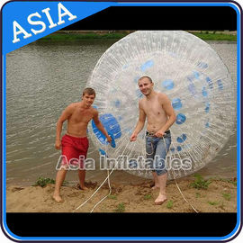 1.0mm PVC Used Land Zorbing Ball, Grass Zorb Ball With Color Strips