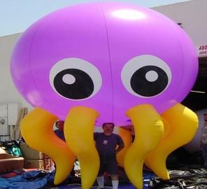 The purple octopus inflatable helium balloon with lighting