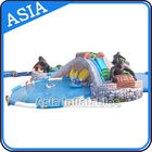 Ourdoor Playground Inflatable Water Park With Pool , Inflatable Swimming Combo , Water Sports