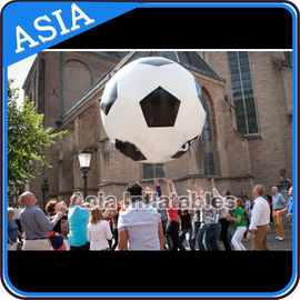 Football Helium Balloon And Blimps , Soccer Advertising Ball Inflatable Sports