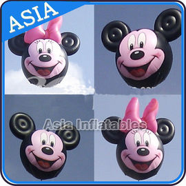 Customized Helium Balloon Animal Shaped  , Cartoon Character Pink Pig Inflatable