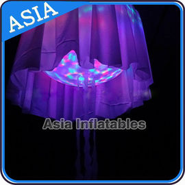 LED Light Helium Balloon Mega Inflatable Jellyfish Halloween , Shining Night Ball