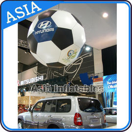 Advertising Helium Balloon And Blimps Soccer , Sphere Flying Paint Shape Ball