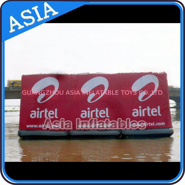 Floating Billboard With Banner Advertising Inflatables Water Billboard For Summer