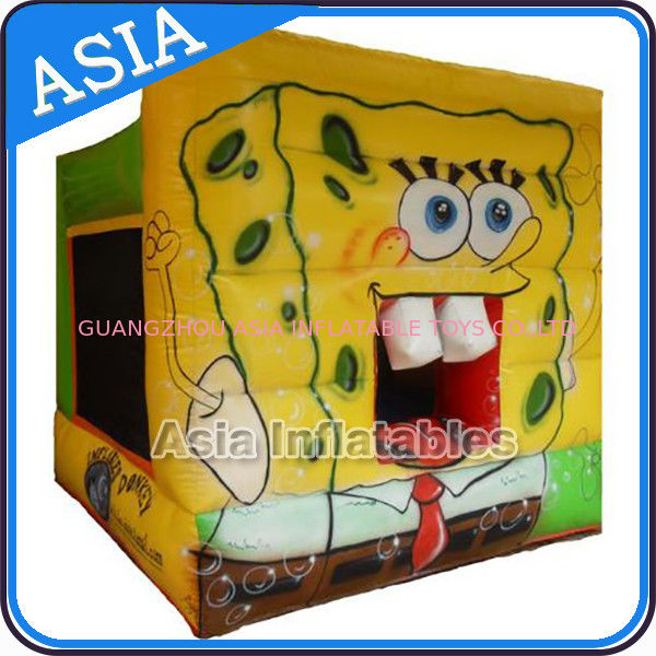 Lovely Inflatable Sponge Bob Cartoon Bouncy Castle For Party Hire Games